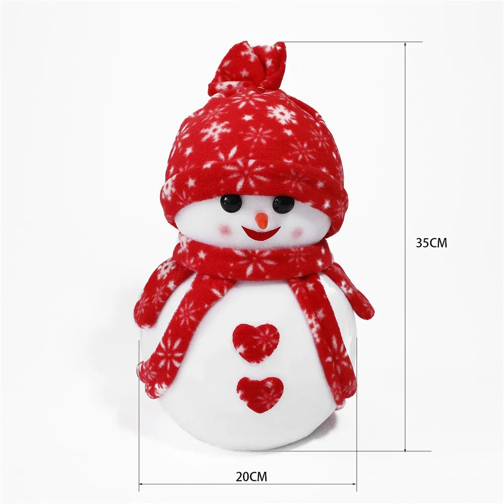 20/25/35cm Christmas Styrofoam Craft Snowman Doll Polystyrene Foam Molds Ornament for New Year Christmas Home Decoration