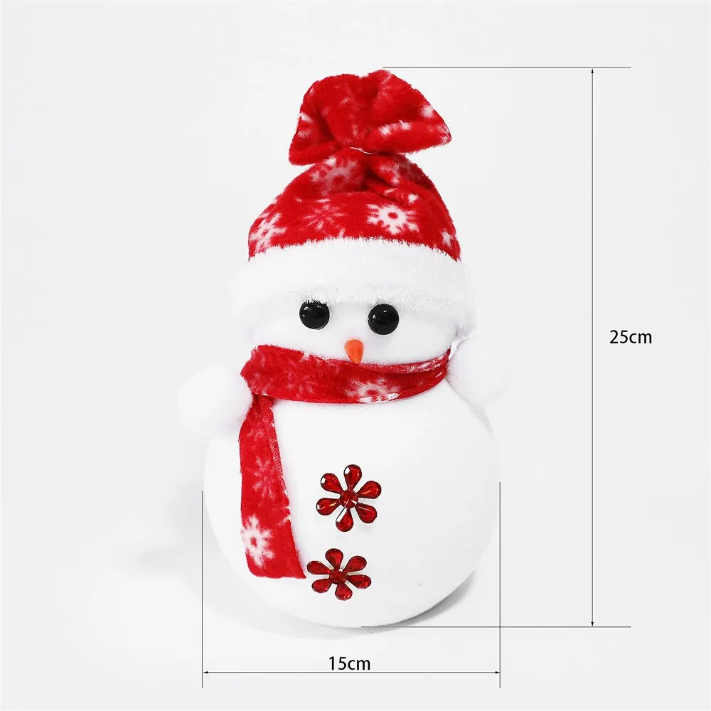 20/25/35cm Christmas Styrofoam Craft Snowman Doll Polystyrene Foam Molds Ornament for New Year Christmas Home Decoration