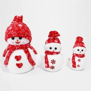 20/25/35cm Christmas Styrofoam Craft Snowman Doll Polystyrene Foam Molds Ornament for New Year Christmas Home Decoration