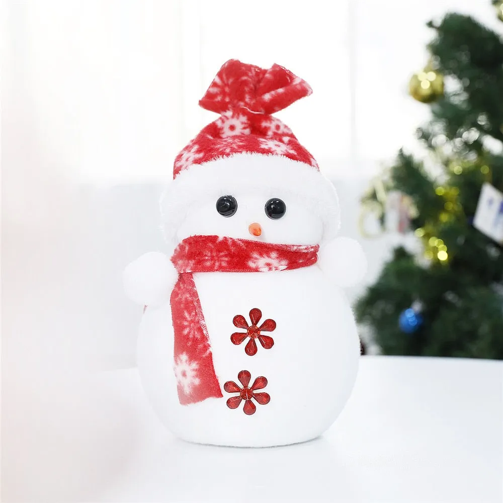 20/25/35cm Christmas Styrofoam Craft Snowman Doll Polystyrene Foam Molds Ornament for New Year Christmas Home Decoration