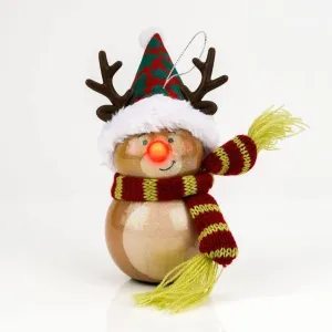 6 x Reindeer Baubles with LED Lights - XM9390