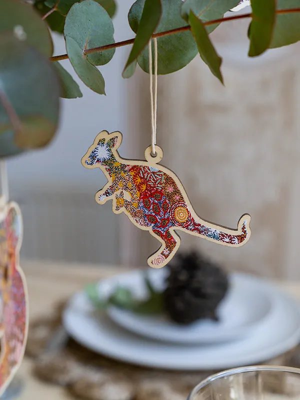 Aboriginal Christmas Kangaroo Decoration Grandmother's Country