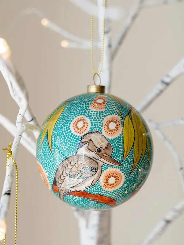 Aboriginal Kookaburra Bauble