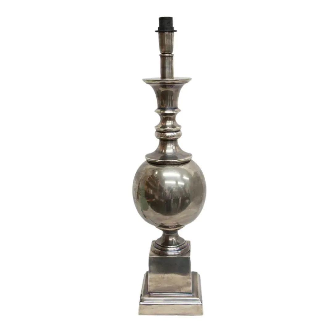 Bella Grand Lampbase - Antique Silver