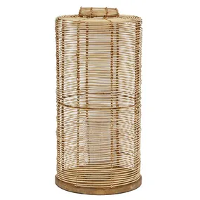 Bermuda Wicker Lantern Large Natural