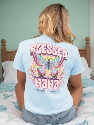 'Blessed Nana' Butterfly Short Sleeve Tee by Simply Southern