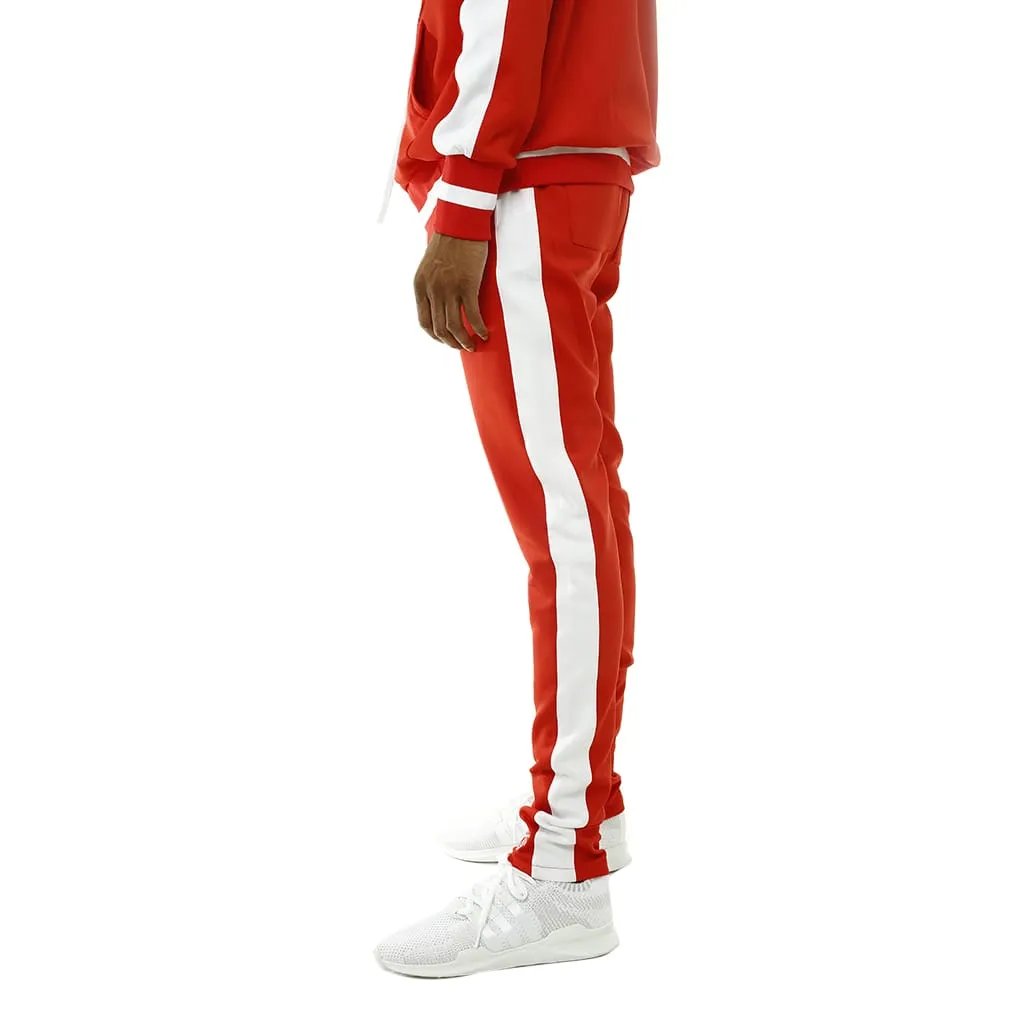 Bones Double Stripe Track Pants Red