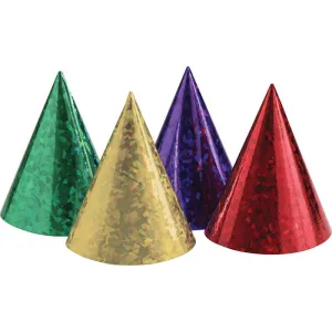 Bulk Assorted Prismatic Party Hats (48 per Case)