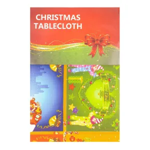 Checked Christmas Table Cloth -  Gold & Green