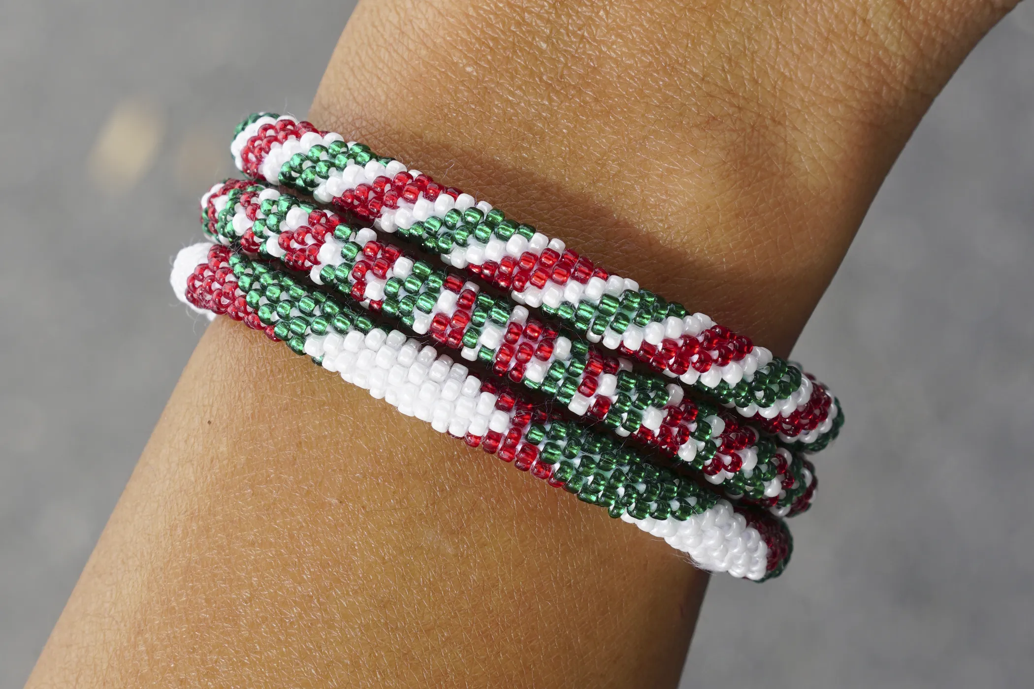 Christmas Bracelet Set of 3 - Extended 8"