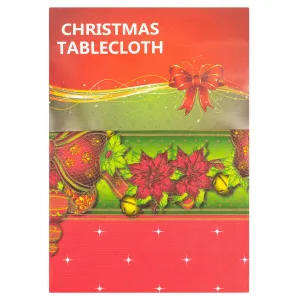 Christmas Table Cloth -  Bow & Baubles