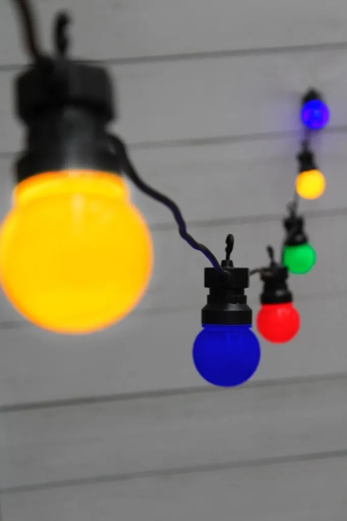 Coloured Festoon Lights - Outdoor Party String Lights