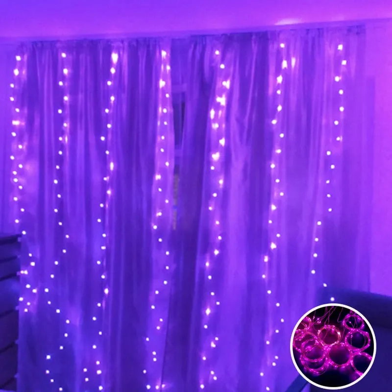 Curtain Lights Indoor Waterfall Fairy String USB Led Lights Decoration