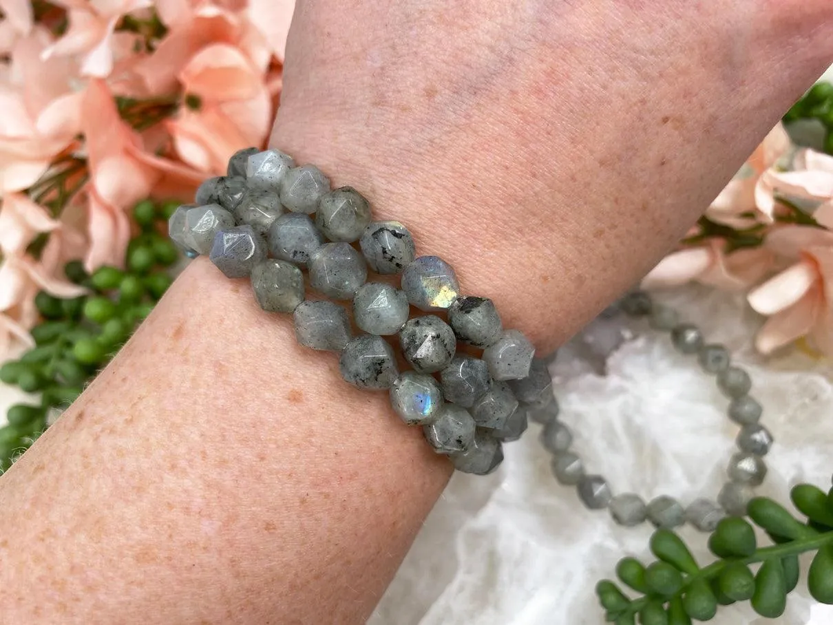 Diamond Labradorite Bracelet