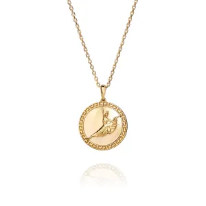 Divine Grace Pendant 18kt Yellow Gold with Gold Mother of Pearl