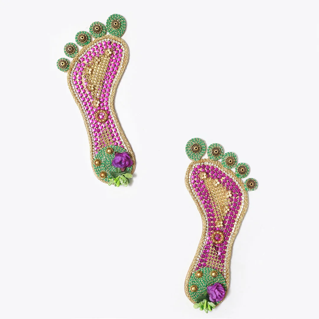 Embellished Lakshmi Feet