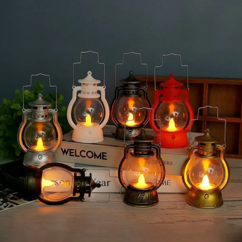 European Style Night Light Retro Oil Lamp