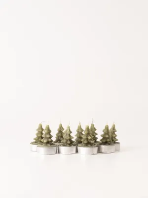 Evergreen Tree Tealight Set