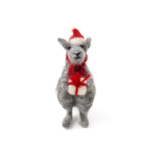 Felt Kevin Kangaroo Christmas Ornament