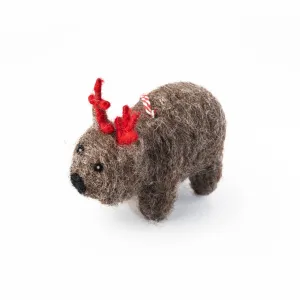 Felt Wally Wombat Christmas Ornament