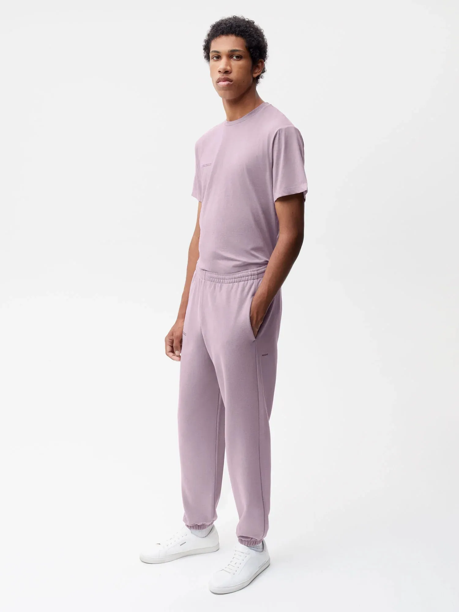 Food Dye Track Pants—blueberry blue