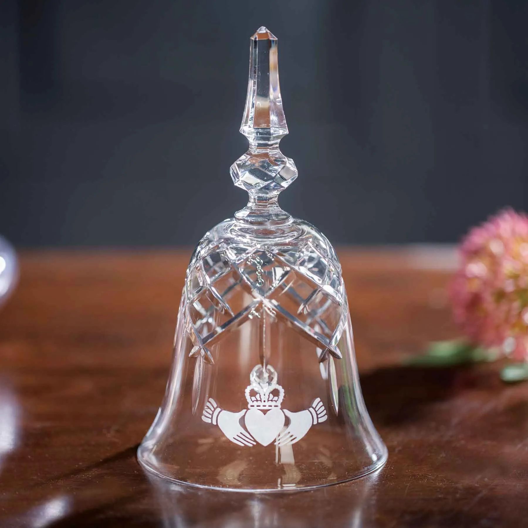 Galway Crystal Claddagh Makeup Bell