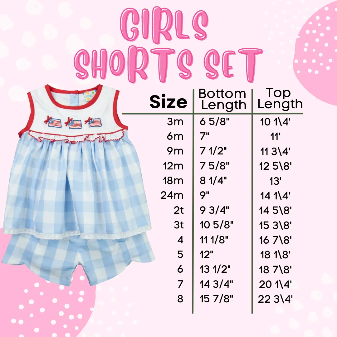 Girls Bunny Applique Short Set