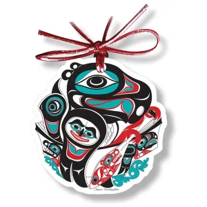 Going to the Potlatch - Holiday Tree Ornament