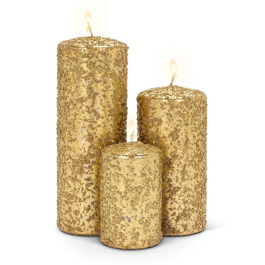 Gold Icy Candle - Medium