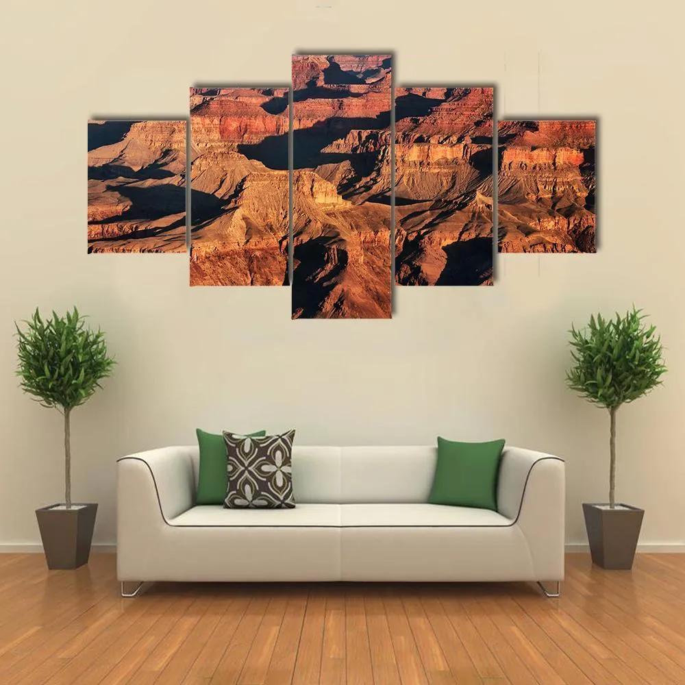 Grand Canyon At Sunrise Canvas Wall Art