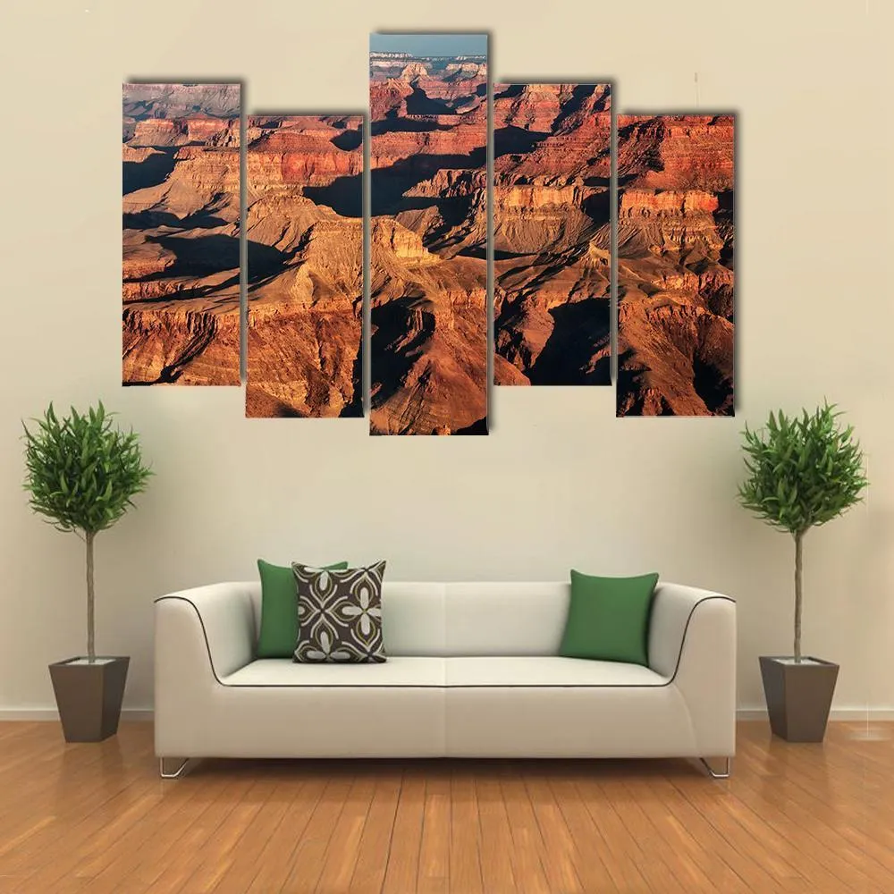 Grand Canyon At Sunrise Canvas Wall Art