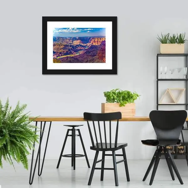 Grand Canyon With Colorado River Canvas Wall Art