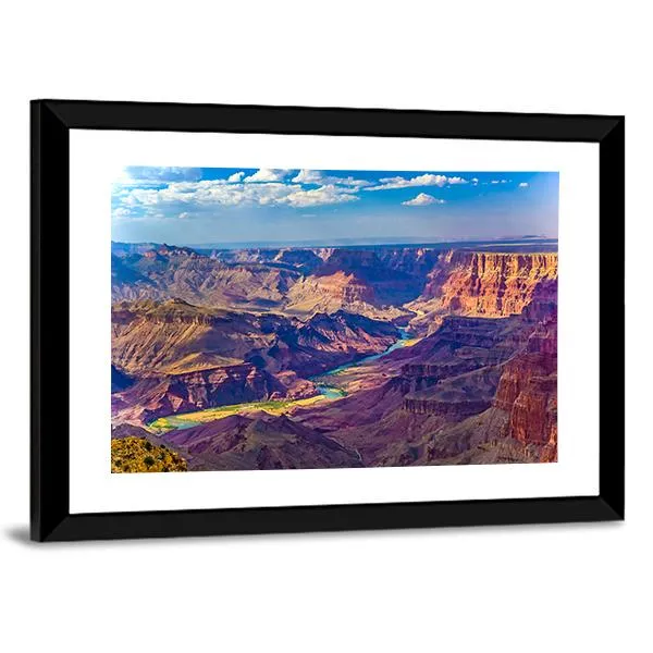 Grand Canyon With Colorado River Canvas Wall Art