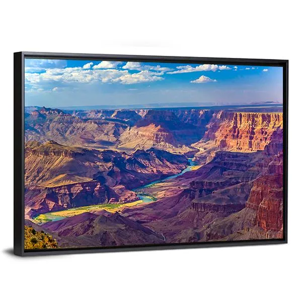 Grand Canyon With Colorado River Canvas Wall Art