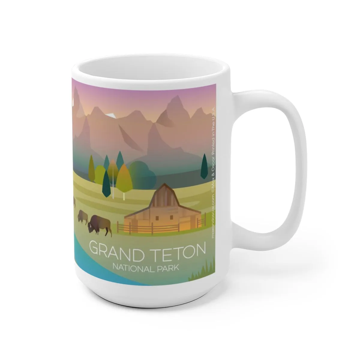 GRAND TETON NATIONAL PARK 11 OZ OR 15 OZ CERAMIC MUG