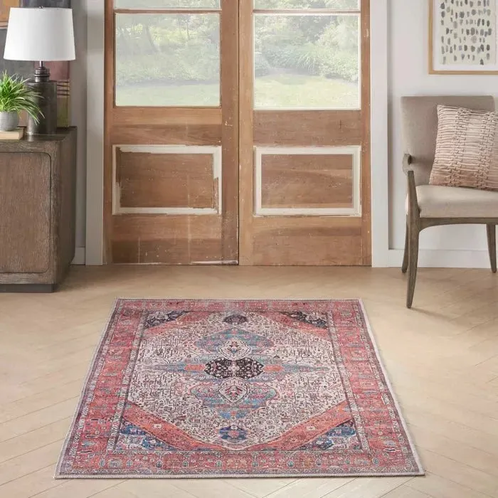 Grand Washables GRW05 Ivory/Brick Rug