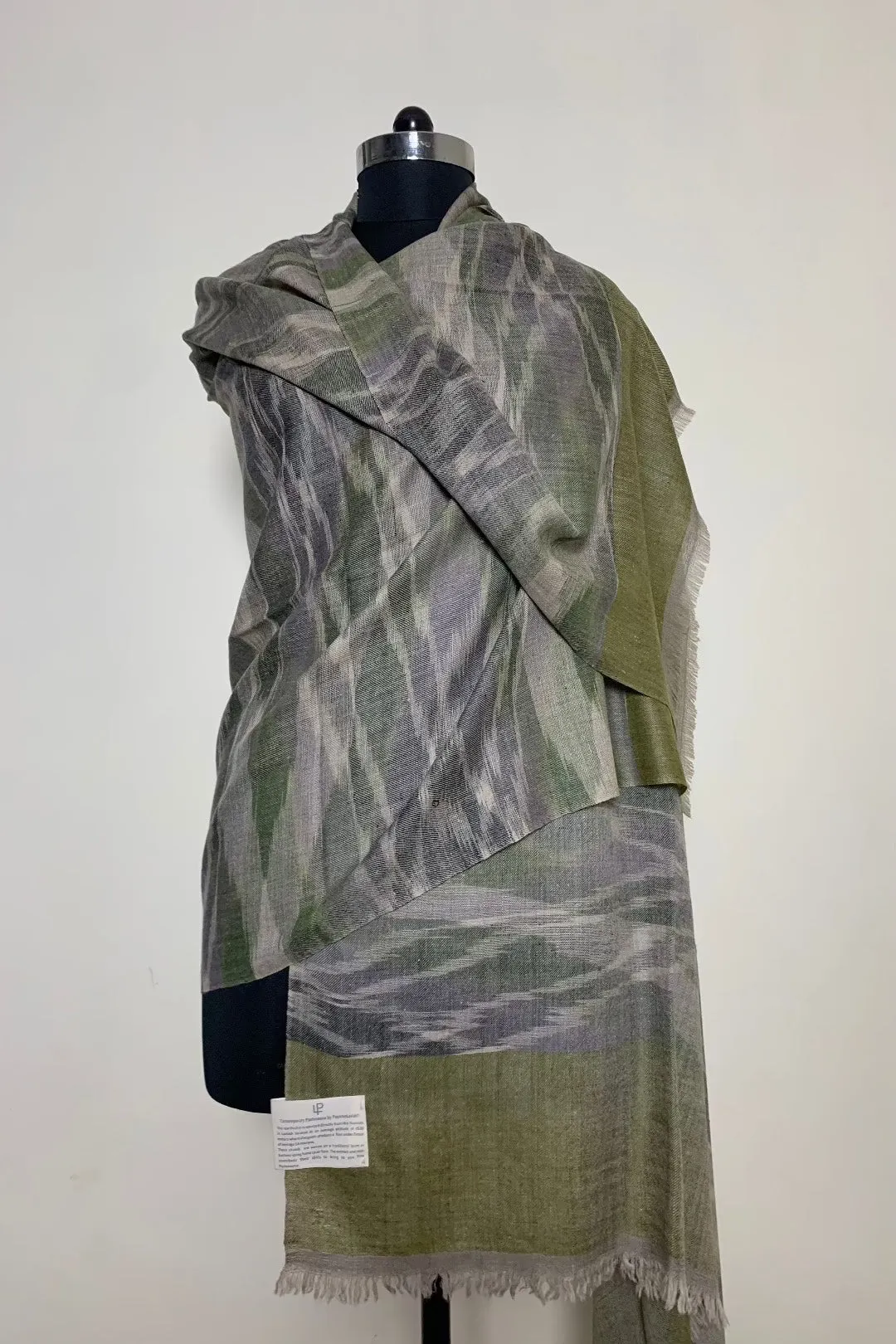 Gulmohar Ikat Dyed Cashmere Shawl