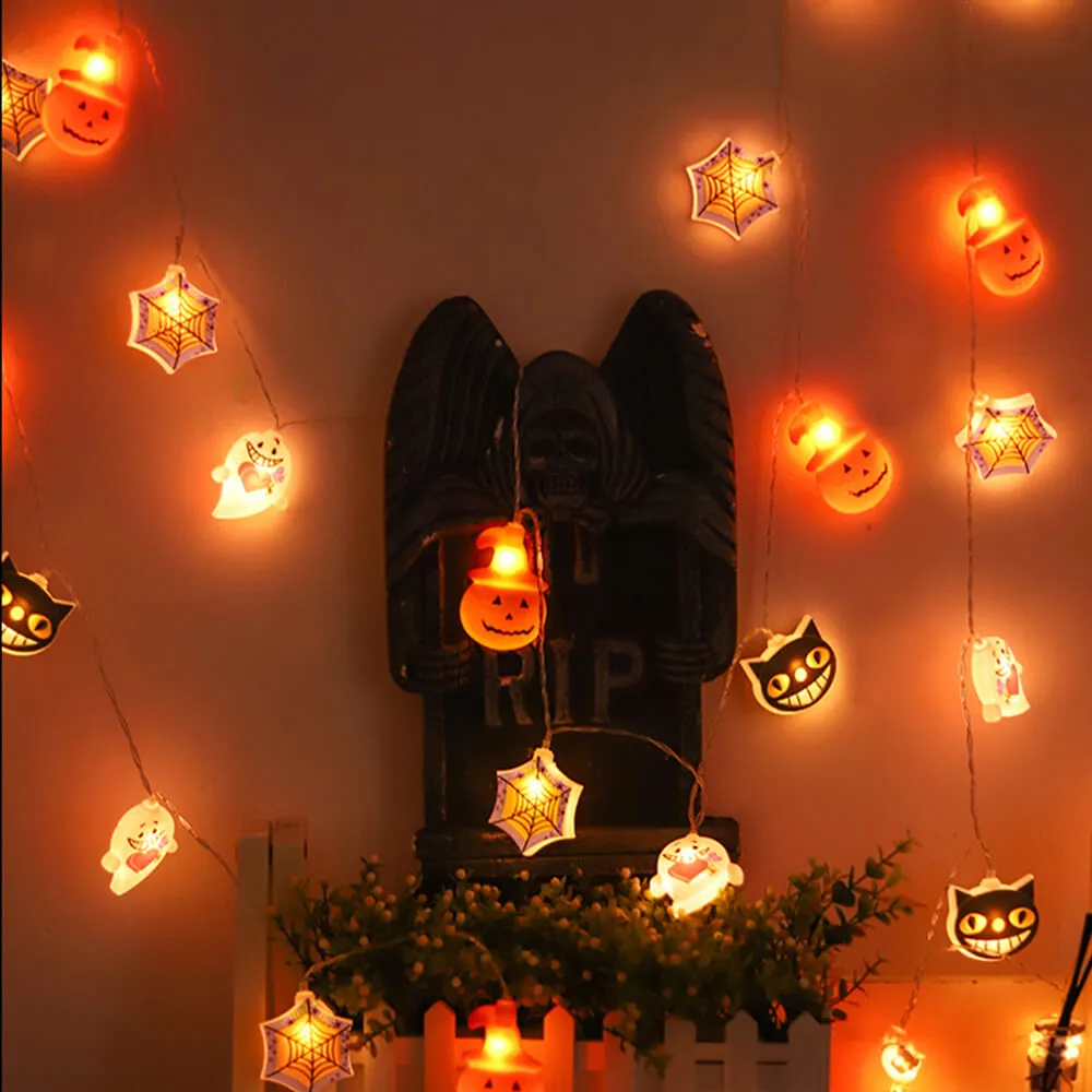 Halloween Pumpkin Ghost Decorative Light LED String Light