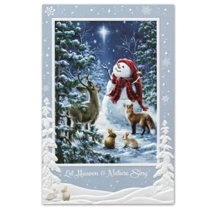 Heaven & Nature Sing Embossed Christmas Cards