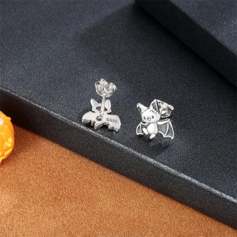 Hypoallergenic Cow Bat Earrings Cute Baby Animal Stud Earrings Jewelry Gifts for Women Teens Girls