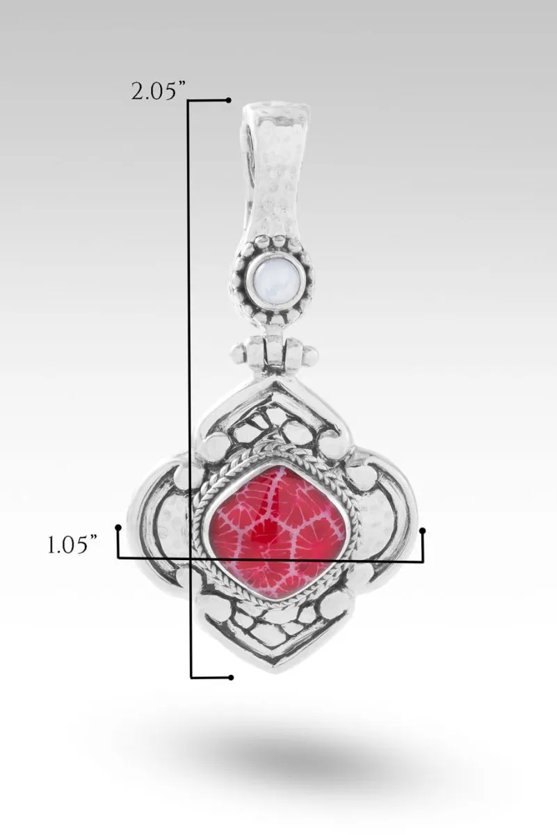 Joyful Pendant II™ in Red Indonesian Coral