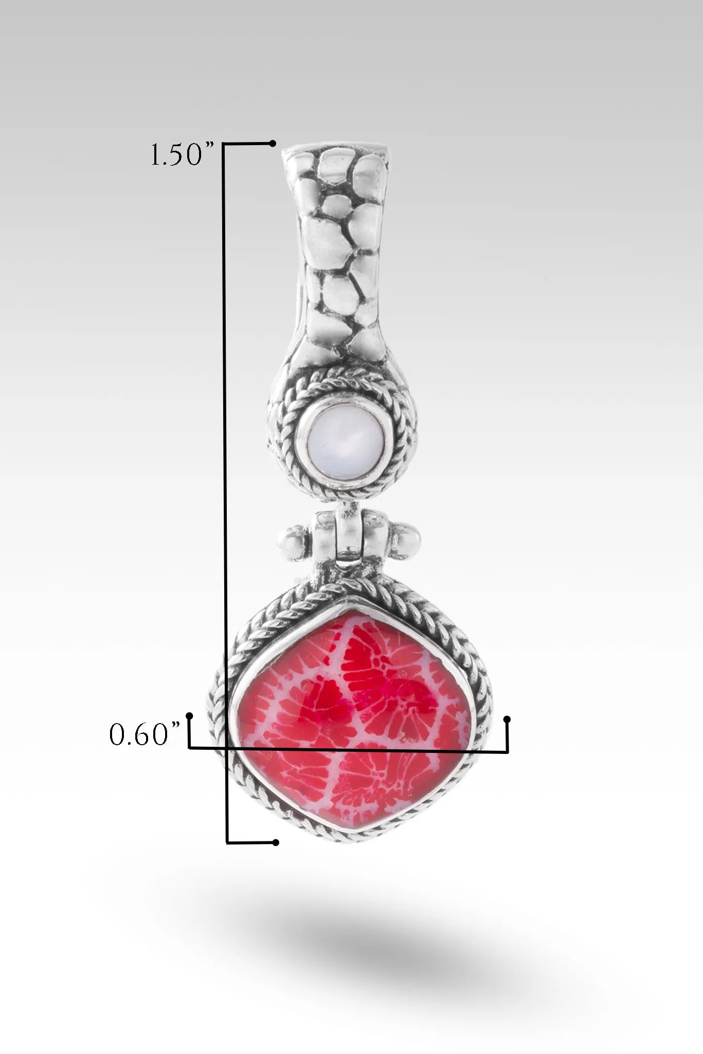 Joyful Pendant III™ in Red Indonesian Coral