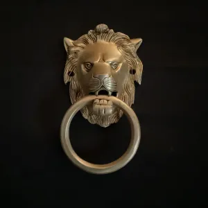 Lion Brass Door knocker Hanging - Home Decor