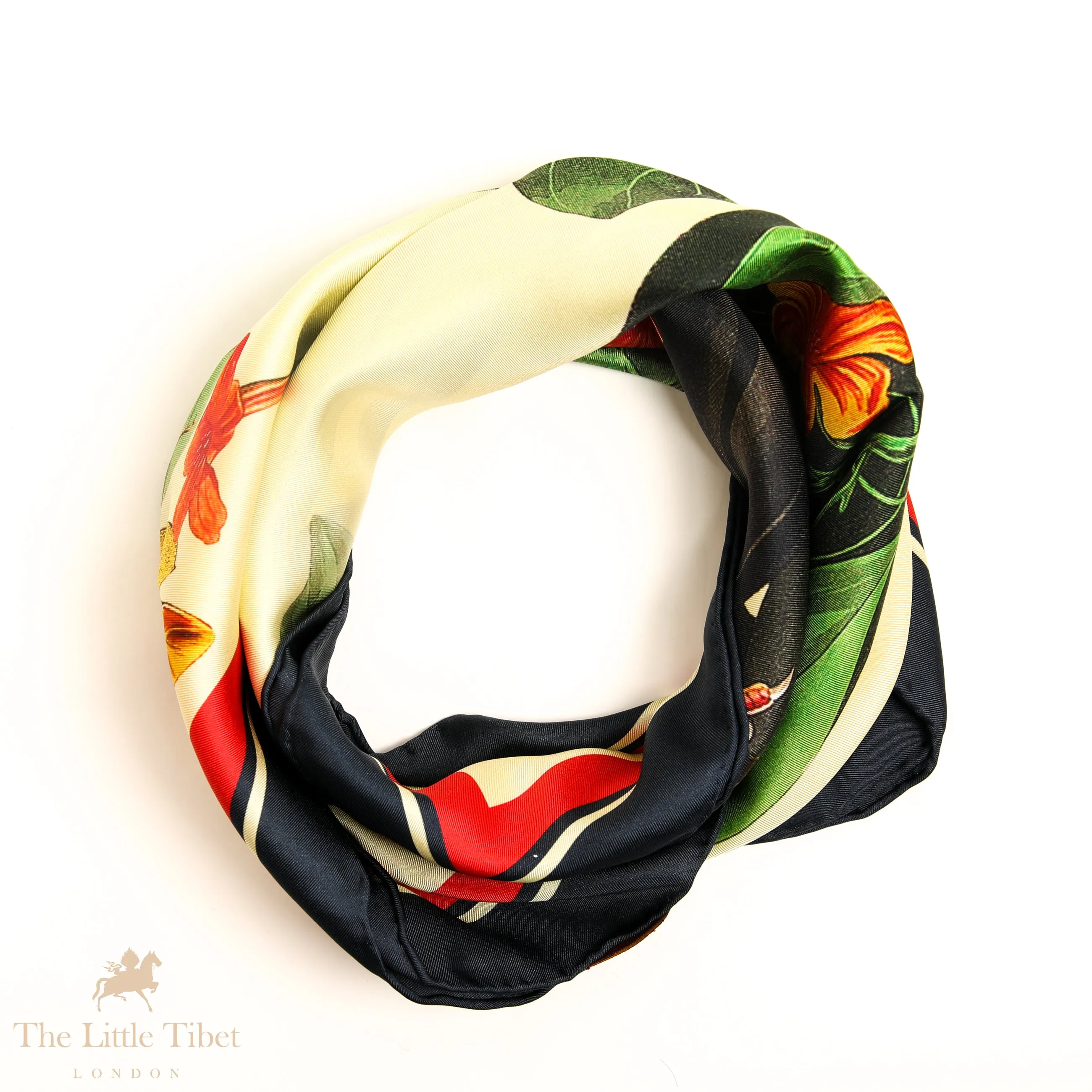 Love in Eternity pure silk Square scarf