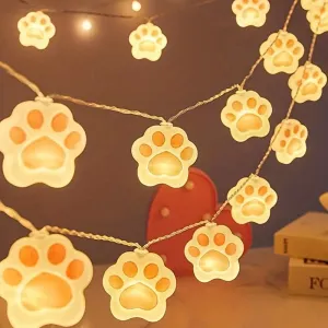 Paw Shaped String Lights