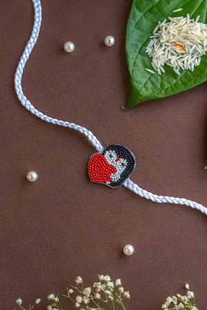 Penguin Embroidered Rakhi