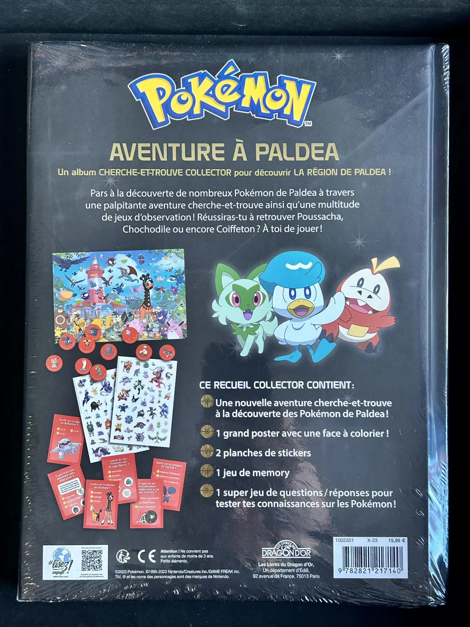 POKEMON MON LIVRE COLLECTOR UNE AVENTURE A PALDEA