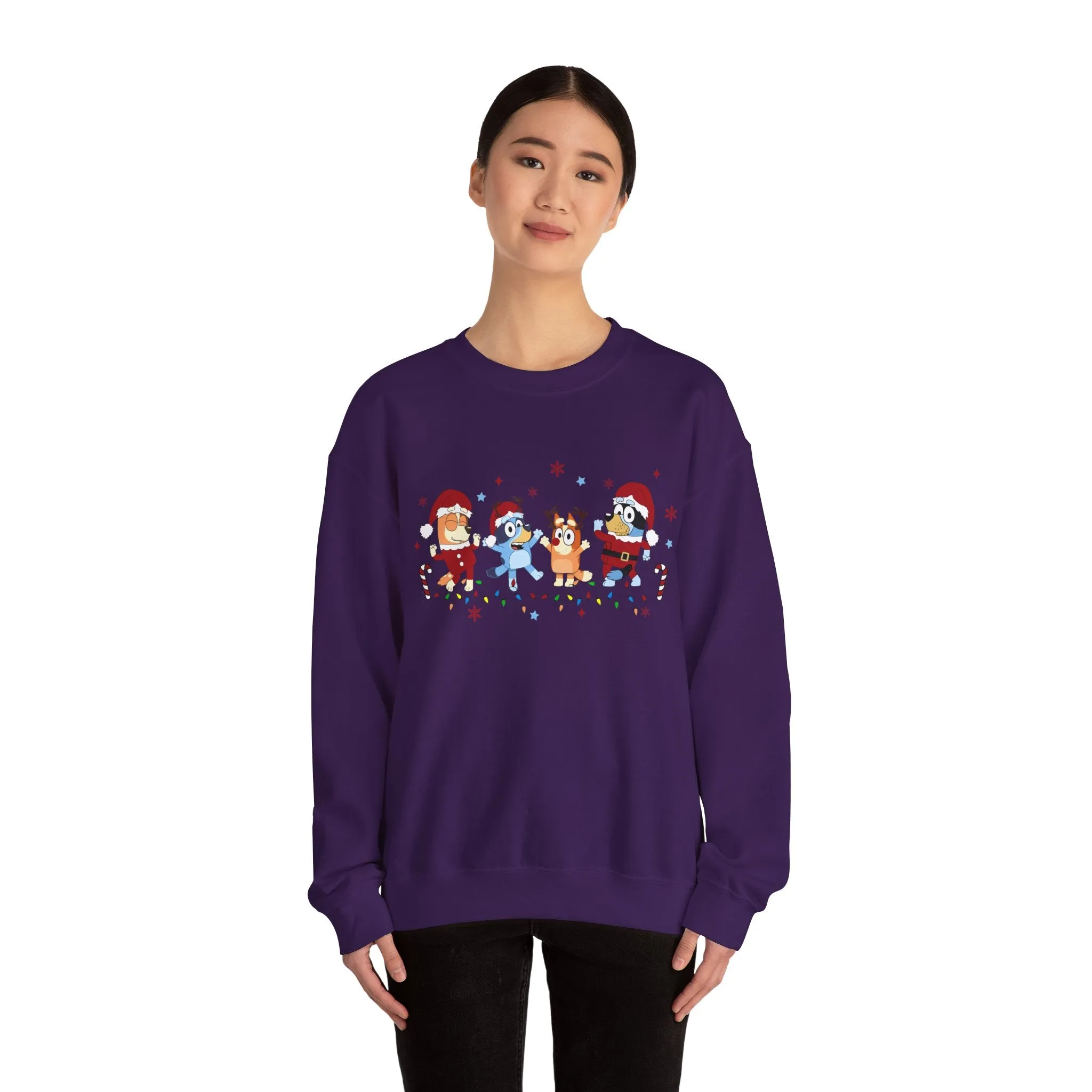 Princess Grace Festive Cartoon Characters Crewneck Sweatshirt