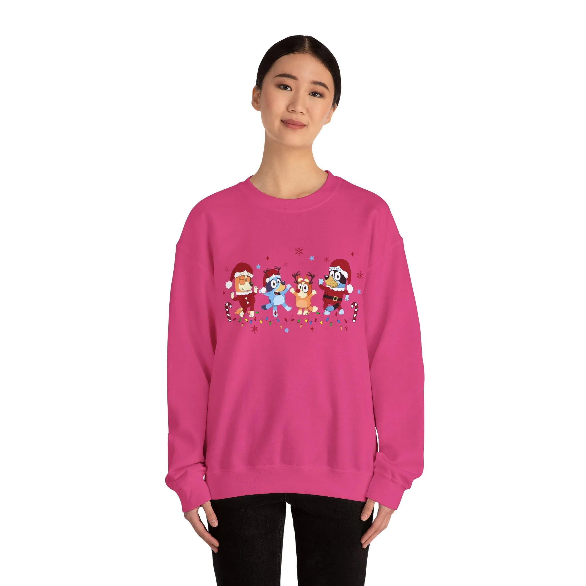 Princess Grace Festive Cartoon Characters Crewneck Sweatshirt