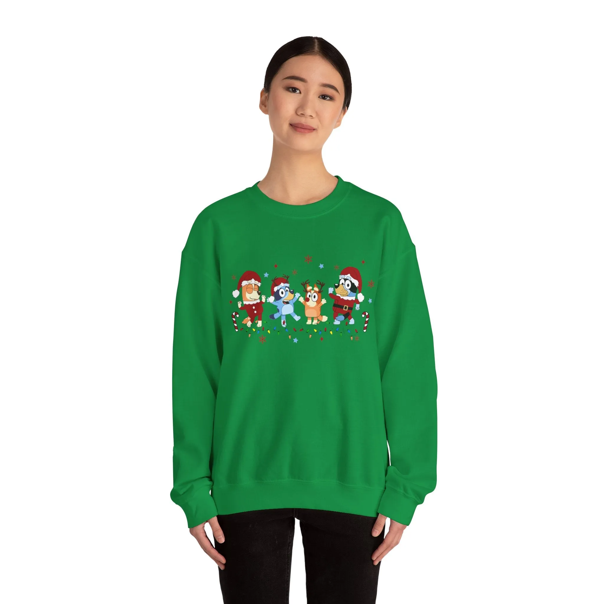 Princess Grace Festive Cartoon Characters Crewneck Sweatshirt